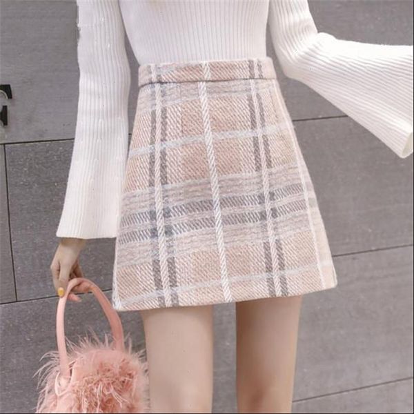 pink blue sweet tweed wool mini skirt women korean fashion high waist woolen plaid skirt ladies office casual faldas, Black
pink blue sweet tweed wool mini skirt women korean fashion high waist woolen plaid skirt ladies office casual faldas, Black