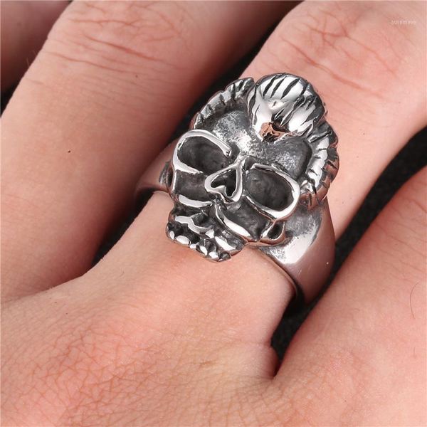 french rock star souvenir skull ring bague homme johnny hallyday head portrait stainless steel rings for men dropshipping gift1, Golden;silver
french rock star souvenir skull ring bague homme johnny hallyday head portrait stainless steel rings for men dropshipping gift1, Golden;silver