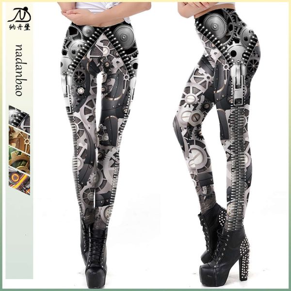 vajra mechanical digital printing leggings women's new tights casual pants, Black
vajra mechanical digital printing leggings women's new tights casual pants, Black