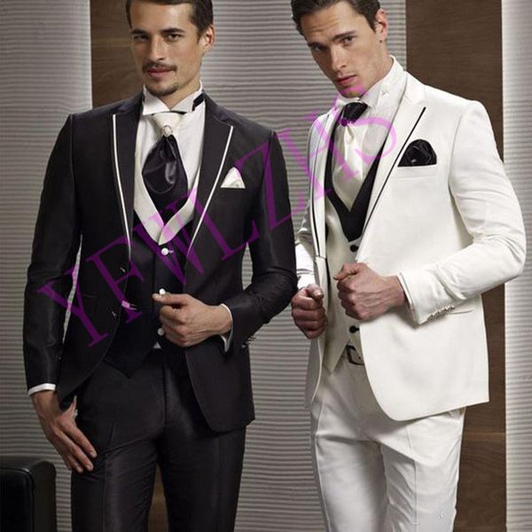classic two buttons wedding tuxedos notch lapel slim fit suits for men groomsmen suit prom formal suits (jacket+pants+vest+tie) w599, Black;gray
classic two buttons wedding tuxedos notch lapel slim fit suits for men groomsmen suit prom formal suits (jacket+pants+vest+tie) w599, Black;gray