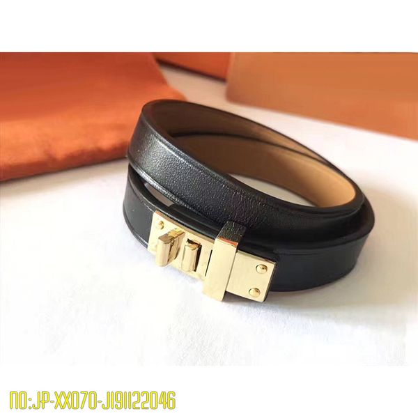 2019 new fashion double really leather h letter bangle for woman/man punk rock golden brand designer golden jewelry for woman/men, Black
2019 new fashion double really leather h letter bangle for woman/man punk rock golden brand designer golden jewelry for woman/men, Black