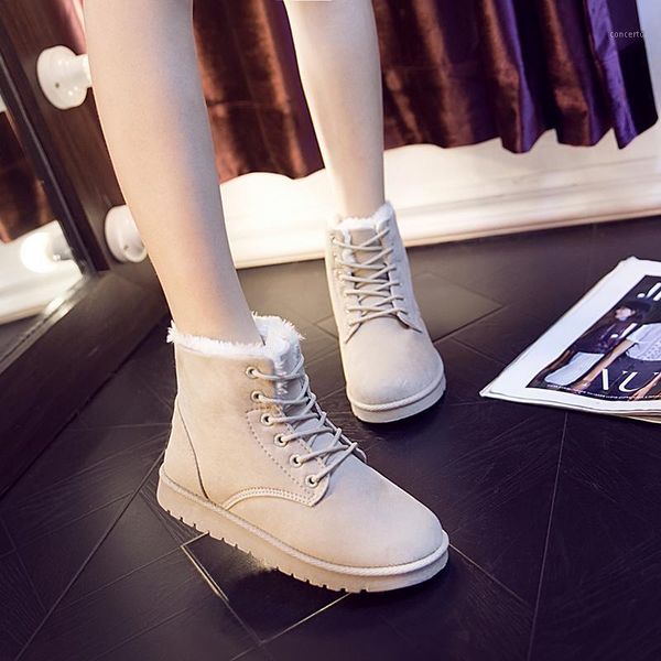 2020 new women boots winter snow boots female warm lace flat with women shoes tide mujer short black1, Black
2020 new women boots winter snow boots female warm lace flat with women shoes tide mujer short black1, Black