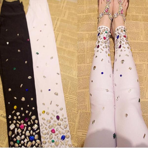 spring autumn fashion women high waist leggings diamond legging elastic skinny pencil pant feet plus size 3xl, Black
spring autumn fashion women high waist leggings diamond legging elastic skinny pencil pant feet plus size 3xl, Black