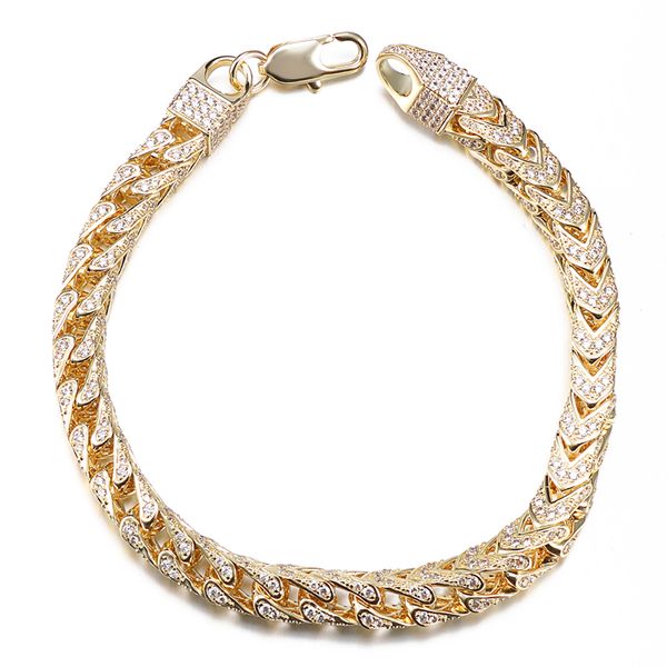 europe and america creative punk cuban bracelet customized wholesale zircon hip hop fashion cool miami chain jewelry, Golden;silver
europe and america creative punk cuban bracelet customized wholesale zircon hip hop fashion cool miami chain jewelry, Golden;silver