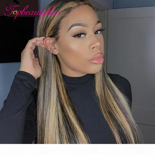 ombre human hair for women straight colored black and brown highlight 180 density bleached knots honey blonde lace front wigs, Black;brown
ombre human hair for women straight colored black and brown highlight 180 density bleached knots honey blonde lace front wigs, Black;brown