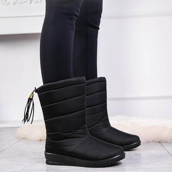 winter 2020 boots women winter shoes mid-calf waterproof snow boots wedges warm fur female shoes woman footwear chaussures, Black
winter 2020 boots women winter shoes mid-calf waterproof snow boots wedges warm fur female shoes woman footwear chaussures, Black