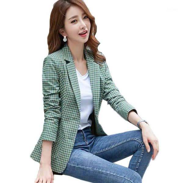 women's suits & blazers soft and comfortable high-quality plaid jacket office lady casual style blazer notched pockets women wear 3331, White;black
women's suits & blazers soft and comfortable high-quality plaid jacket office lady casual style blazer notched pockets women wear 3331, White;black