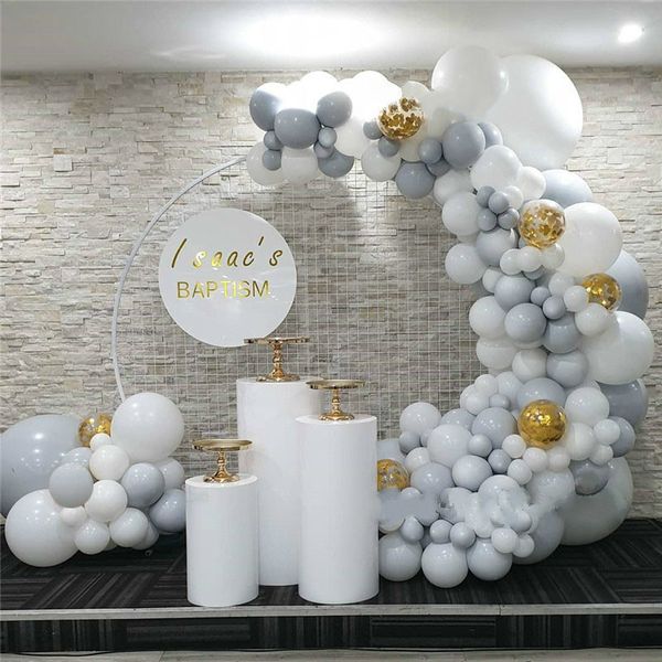 130pcs/set white gray balloon arch kit latex balloons garland baby 1st happy birthday party balloons baby shower decor supplies 1027
130pcs/set white gray balloon arch kit latex balloons garland baby 1st happy birthday party balloons baby shower decor supplies 1027