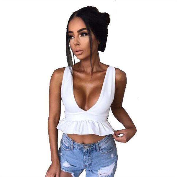 верхняя часть бака женщины сексуальных оборки v шея camis ladies тонкий crop tops танков партия clubwear жилет, White
верхняя часть бака женщины сексуальных оборки v шея camis ladies тонкий crop tops танков партия clubwear жилет, White