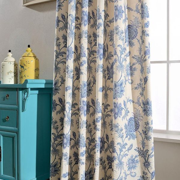 modern curtains for living dining room bedrooms simplestyle high-quality exquisite polyester cotton printing mordentulle curtain