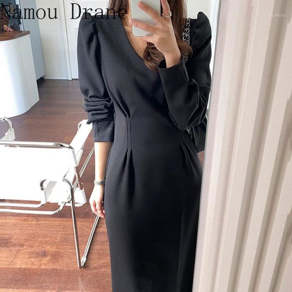 south korea chic autumn and winter light familiar wind v collar show thin fold design waist long-sleeved dress women1, Black;gray
south korea chic autumn and winter light familiar wind v collar show thin fold design waist long-sleeved dress women1, Black;gray
