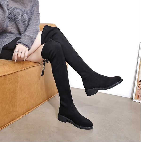 stretch boots women 2020 autumn and winter new flat-bottomed plus velvet warm boots black casual women's boots
stretch boots women 2020 autumn and winter new flat-bottomed plus velvet warm boots black casual women's boots