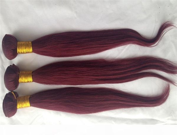 10-28 inchs 99j color brazilian straight hair extensions 100% human hair bundles 6a unprocessed double weft hair weaving, Black
10-28 inchs 99j color brazilian straight hair extensions 100% human hair bundles 6a unprocessed double weft hair weaving, Black