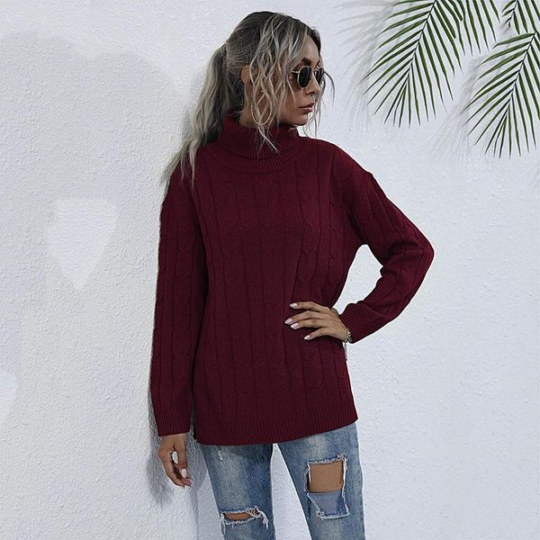 women's sweaters fashion turtleneck jumper sweater women casual autumn winter solid inside bottoming pullovers for 2021, White;black
women's sweaters fashion turtleneck jumper sweater women casual autumn winter solid inside bottoming pullovers for 2021, White;black