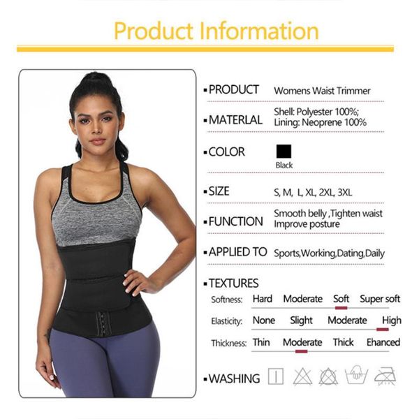 men women abdominal fat burner body shaper sweat workout sauna waist trainer belt sport girdle slimming multifunction daily, Black;gray
men women abdominal fat burner body shaper sweat workout sauna waist trainer belt sport girdle slimming multifunction daily, Black;gray