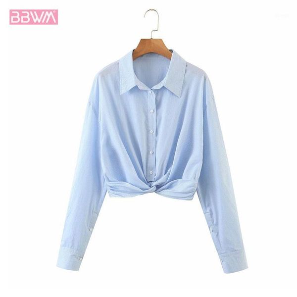 women's blouses & shirts lapel long-sleeved single-breasted blue summer short exposed navel women's shirt loose thin leisure vacat, White
women's blouses & shirts lapel long-sleeved single-breasted blue summer short exposed navel women's shirt loose thin leisure vacat, White