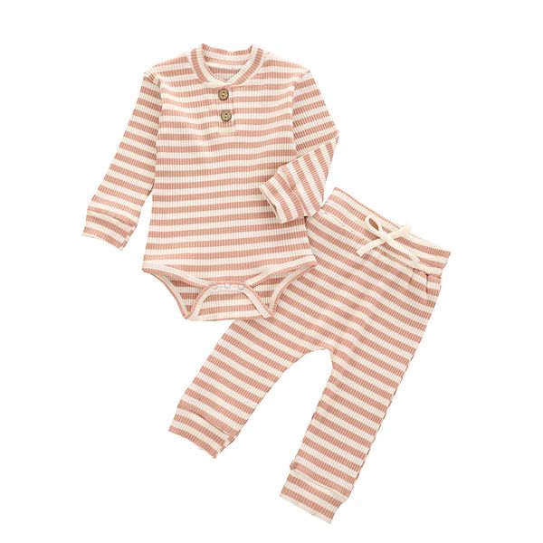0-24m toddler baby girl boy outfit crew neck button long sleeve romper drawstring pants ribbed stripe autumn 2pcs clothes sets 1021, White
0-24m toddler baby girl boy outfit crew neck button long sleeve romper drawstring pants ribbed stripe autumn 2pcs clothes sets 1021, White