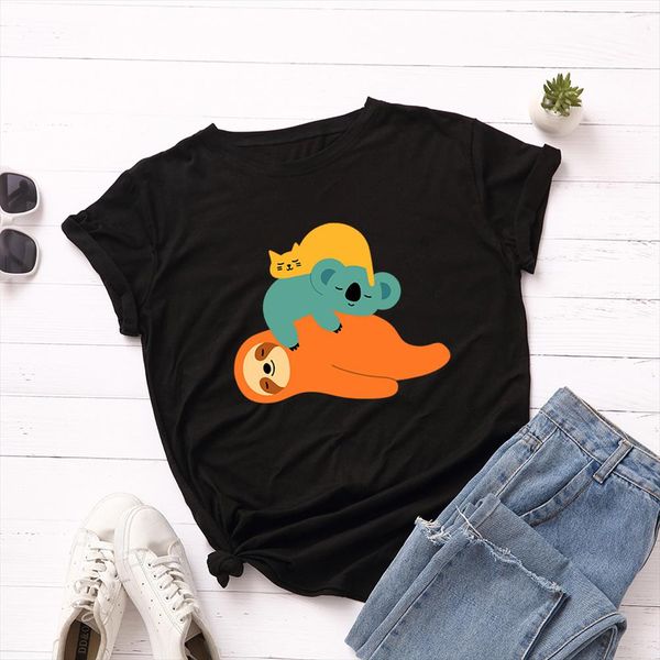ленивый koala плюс размер женская майка cute cat basic tops смешные лень хлопок тис новое лето животных мультфильм печати тенниску, White
ленивый koala плюс размер женская майка cute cat basic tops смешные лень хлопок тис новое лето животных мультфильм печати тенниску, White
