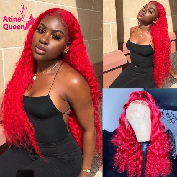 glueless long 26 inch curly red colored lace wig deep wave 99j burgundy hd transparent lace human hair wig natural hairline remy, Black;brown
glueless long 26 inch curly red colored lace wig deep wave 99j burgundy hd transparent lace human hair wig natural hairline remy, Black;brown