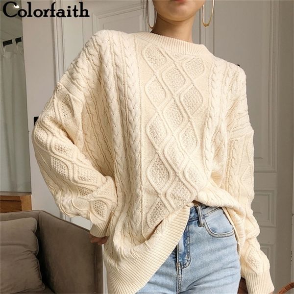 colorfaith new autumn winter women pullovers sweater oversize knitted lantern sleeve solid minimalist knitwear sw7418 201123, White;black
colorfaith new autumn winter women pullovers sweater oversize knitted lantern sleeve solid minimalist knitwear sw7418 201123, White;black