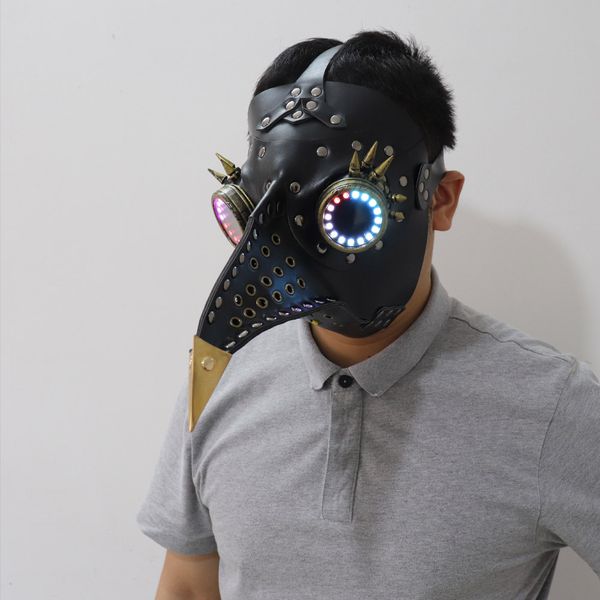 full color led lighting steampunk plague bird doctor mask brown pu leather bird beak mask gothic retro halloween cosplay
full color led lighting steampunk plague bird doctor mask brown pu leather bird beak mask gothic retro halloween cosplay