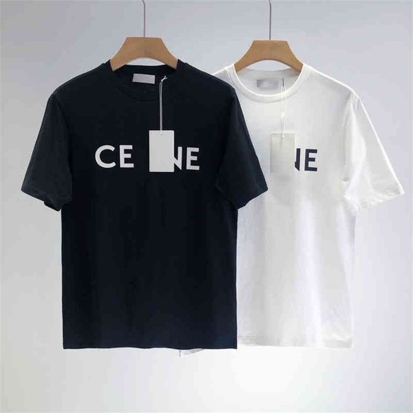 ce couple print letters men and women loose casual simple solid color round neck bottomed shirt cotton short sleeve t-shirt, White
ce couple print letters men and women loose casual simple solid color round neck bottomed shirt cotton short sleeve t-shirt, White