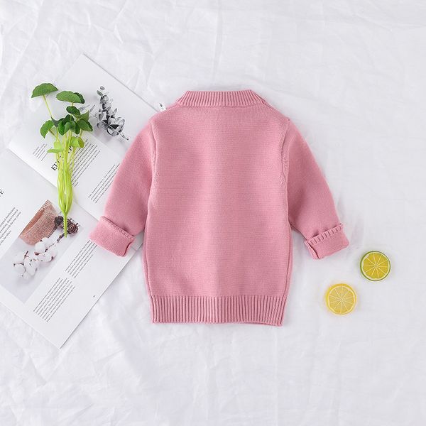 New Arrival Girl Sweater Children Clothing Rabbit Pattern Knitted Sweater Baby Girls Pullover Sweater Knitwear 1-5t Kids Lj200812