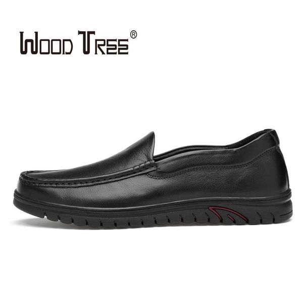 woodtree men business shoes genuine leather flat round toe office men shoes fashion slip on dress, Black
woodtree men business shoes genuine leather flat round toe office men shoes fashion slip on dress, Black