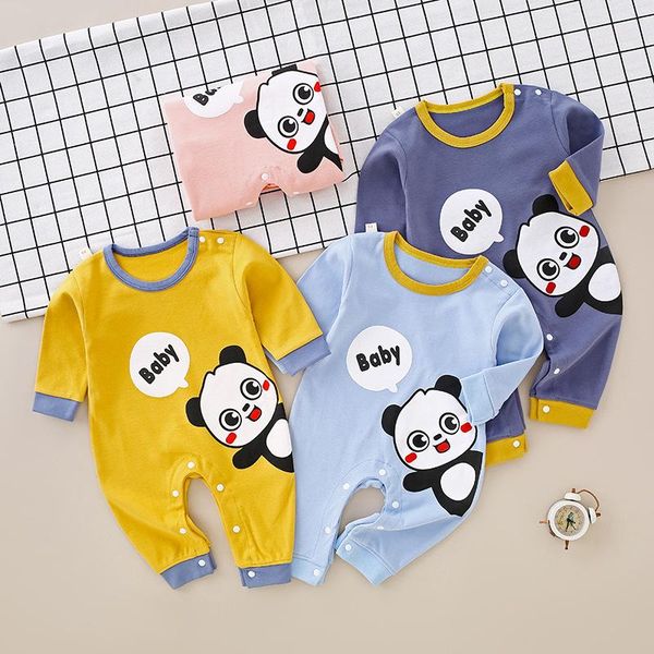 2020 cute panda autumn baby romper newborn baby clothes kids long sleeve underwear cotton boys clothes girls romper, White
2020 cute panda autumn baby romper newborn baby clothes kids long sleeve underwear cotton boys clothes girls romper, White