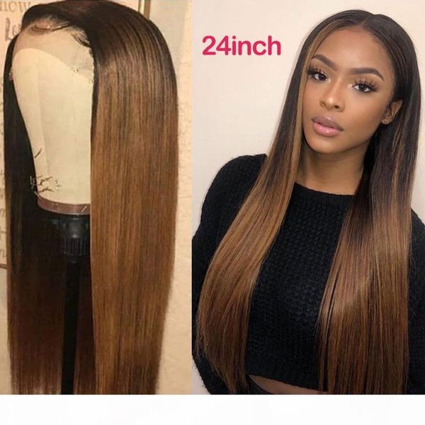 150 density human hair wigs 13x6 lace front human hair wigs for women brazilian remy ombre brown colored straight lace front wig, Black;brown 
150 density human hair wigs 13x6 lace front human hair wigs for women brazilian remy ombre brown colored straight lace front wig, Black;brown
