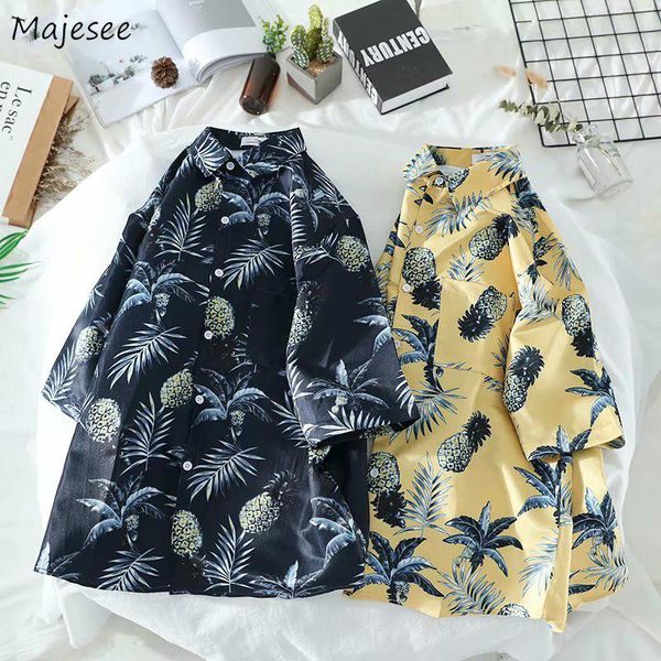 men shirts printed short-sleeve hawaiian beach loose leisure stylish shirt chic street-wear all-match holiday camisa masculine, White;black
men shirts printed short-sleeve hawaiian beach loose leisure stylish shirt chic street-wear all-match holiday camisa masculine, White;black