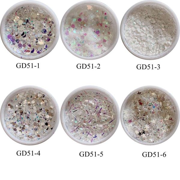1 jar different mix glitter jars different size and color glitter mix gd51, Silver;gold
1 jar different mix glitter jars different size and color glitter mix gd51, Silver;gold