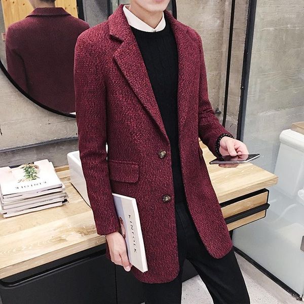 wholesale- autumn winter 2016 new fashion korean slim woolen coat men's solid color british style all-match trend coat long windbreaker, Black
wholesale- autumn winter 2016 new fashion korean slim woolen coat men's solid color british style all-match trend coat long windbreaker, Black