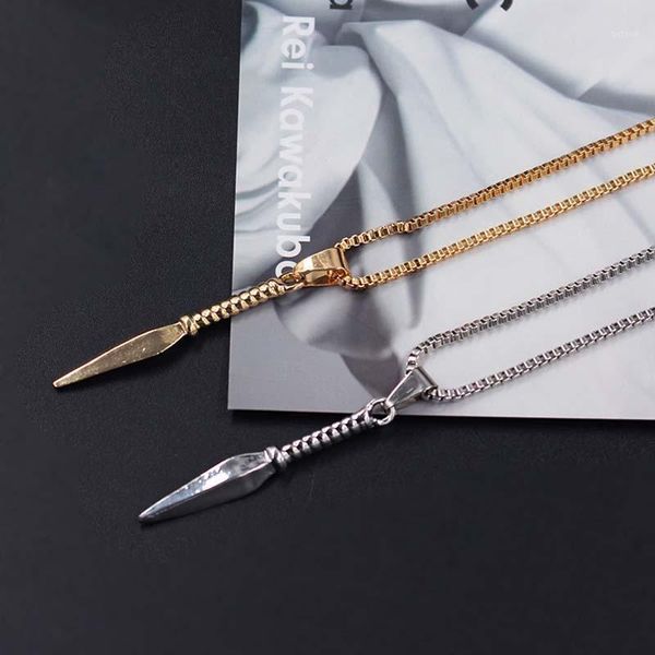fashion gold silver new spearhead attack shape pendant necklaces mens womens jewelry box chain xlct0391
fashion gold silver new spearhead attack shape pendant necklaces mens womens jewelry box chain xlct0391
