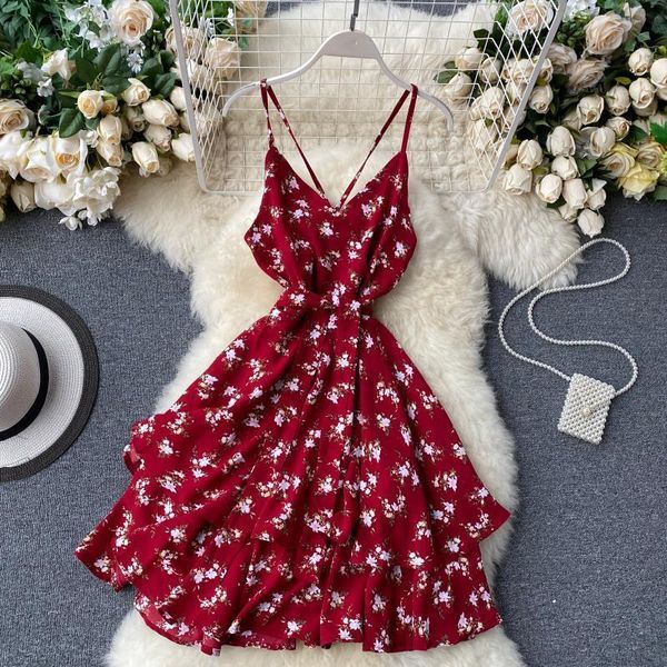 women beach floral dress summer vintage bohemian midi long chiffon sundress holiday backless strap tiered print dress, Black;gray
women beach floral dress summer vintage bohemian midi long chiffon sundress holiday backless strap tiered print dress, Black;gray