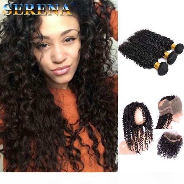 360 lace frontal with bundles mongolian deep wave curly hair weaves with pre plucked 360 closure human curly frontal black hair extensions, Black;brown
360 lace frontal with bundles mongolian deep wave curly hair weaves with pre plucked 360 closure human curly frontal black hair extensions, Black;brown