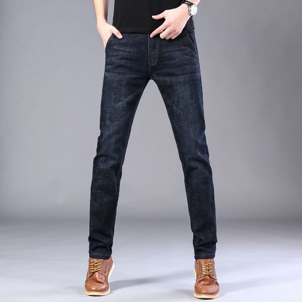 su lee jeans men's loose fashion brand stretch straight tube slim casual high end long pants autumn and winter, Blue
su lee jeans men's loose fashion brand stretch straight tube slim casual high end long pants autumn and winter, Blue