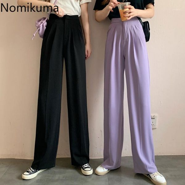 nomikuma high waist women pants 2020 spring summer korean solid long trousers causal fashion wide leg pants feminimos 6a5491, Black;white
nomikuma high waist women pants 2020 spring summer korean solid long trousers causal fashion wide leg pants feminimos 6a5491, Black;white