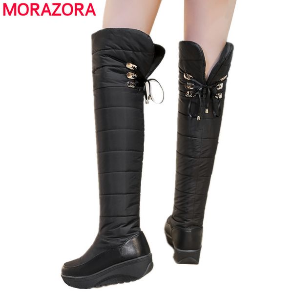 morazora sonw wedges platform winter boots for women shoes waterproof over the knee high q1104, Black
morazora sonw wedges platform winter boots for women shoes waterproof over the knee high q1104, Black