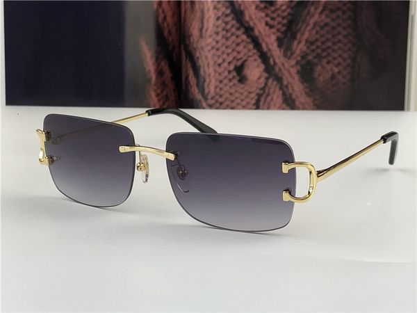 designer new vintage sunglasses c men design framless square shape sunglasses uv400 lens gold light color lens 0104, White;black
designer new vintage sunglasses c men design framless square shape sunglasses uv400 lens gold light color lens 0104, White;black