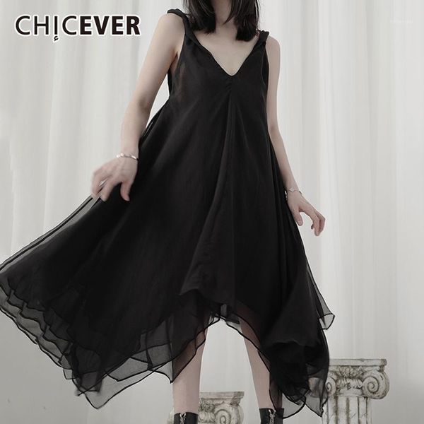 chicever patchwork mesh dress for women v neck sleeveless sling asymmetric loose casual midi summer dresses female 2020 new1, Black;gray
chicever patchwork mesh dress for women v neck sleeveless sling asymmetric loose casual midi summer dresses female 2020 new1, Black;gray