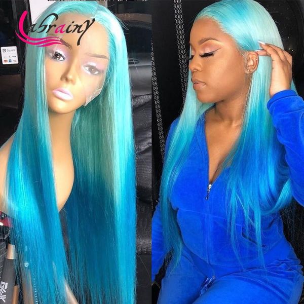 lace wigs perruque brazilian ombre blue colored hd transparent long straight human hair wig 13x1+4x1 glueless part for women remy, Black;brown
lace wigs perruque brazilian ombre blue colored hd transparent long straight human hair wig 13x1+4x1 glueless part for women remy, Black;brown