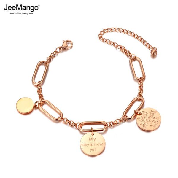 link, chain jeemango fashion stainless steel friends charm bracelets bangle for women girls bohemia link bracelet jewelry jb20029, Black
link, chain jeemango fashion stainless steel friends charm bracelets bangle for women girls bohemia link bracelet jewelry jb20029, Black