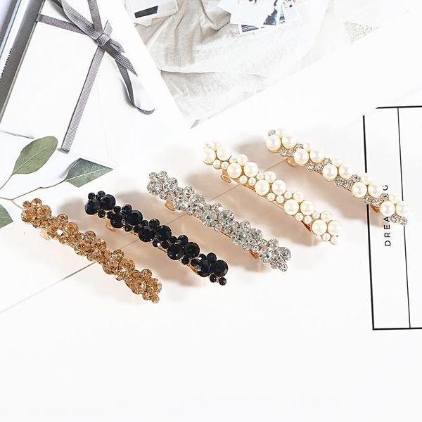 1pc pearl 5colors women korean crystal pearl barrettes popular elegant hair clip hair styling acc qylunu, Black;brown
1pc pearl 5colors women korean crystal pearl barrettes popular elegant hair clip hair styling acc qylunu, Black;brown