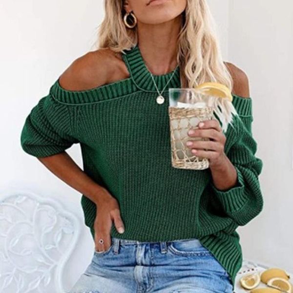 2020 winter women long sleeve knitted pullover sweater halter off shoulder backless jumper loose casual fashion street, White;black
2020 winter women long sleeve knitted pullover sweater halter off shoulder backless jumper loose casual fashion street, White;black