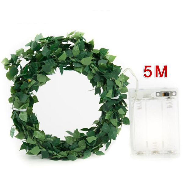 party decoration 5m string light fake green leaf fairy lights christmas tree wedding decor
party decoration 5m string light fake green leaf fairy lights christmas tree wedding decor