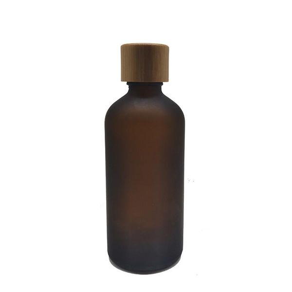 50pcs 100ml frosted amber glass bottle with bamboo screw cap with orifice reducer essential oil
50pcs 100ml frosted amber glass bottle with bamboo screw cap with orifice reducer essential oil