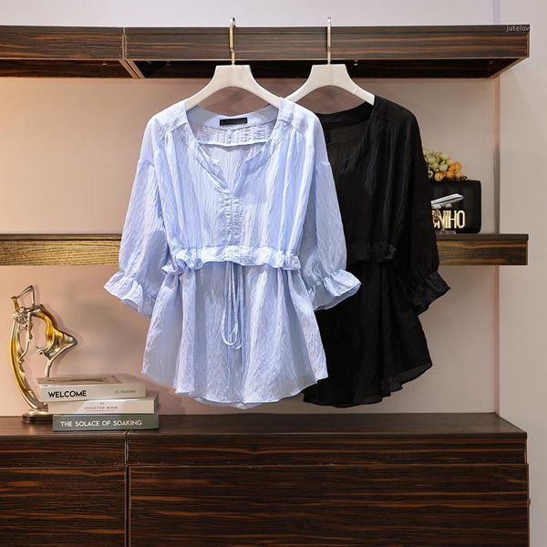 jvcake women's blouses blue plus size female 5xl fashion slim thinny waist all-match shirts 2020 spring summer plus size1, White
jvcake women's blouses blue plus size female 5xl fashion slim thinny waist all-match shirts 2020 spring summer plus size1, White