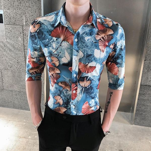summer mens shirts casual slim fit leaf print half sleeve hawaiian shirt chemise homme night club prom party tuxedo shirt camisa, White;black
summer mens shirts casual slim fit leaf print half sleeve hawaiian shirt chemise homme night club prom party tuxedo shirt camisa, White;black