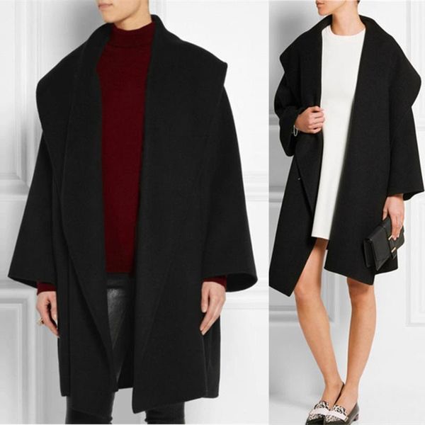 elegant fashion slim women coats and jackets winter solid turn-down collar wool coat full sleeve winter outfits for women, Black
elegant fashion slim women coats and jackets winter solid turn-down collar wool coat full sleeve winter outfits for women, Black